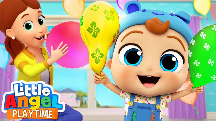 Balloon Song | Fun Sing Along Songs by Little Angel Playtime