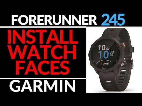Garmin forerunner 245 change watch face