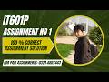 IT601P Assignment 1 2026 Solution 100% Correct | IT601P Assignment 1 100% Correct | Sir Ibsham