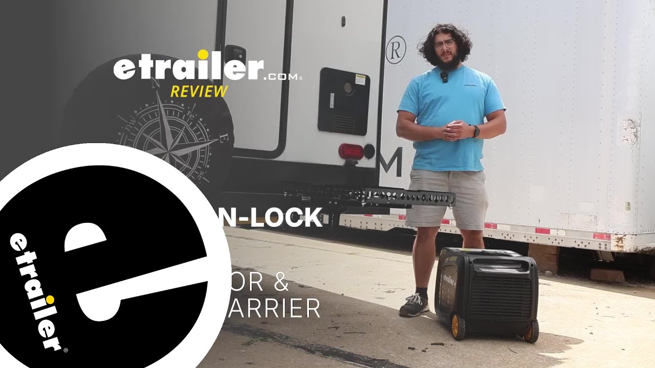 A Closer Look at the Mount-n-Lock GennyGo Folding Generator and Cargo Carrier for RV Bumpers