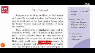 4.4 The Tempest 9Th Std Part 1 English Lesson Explained In Marathi