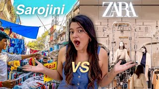 ₹3000/- in Sarojini Nagar vs ₹3000/- in ZARA 😱 | Shopping challenge 🛍️ | Shivangi Sah Uncut