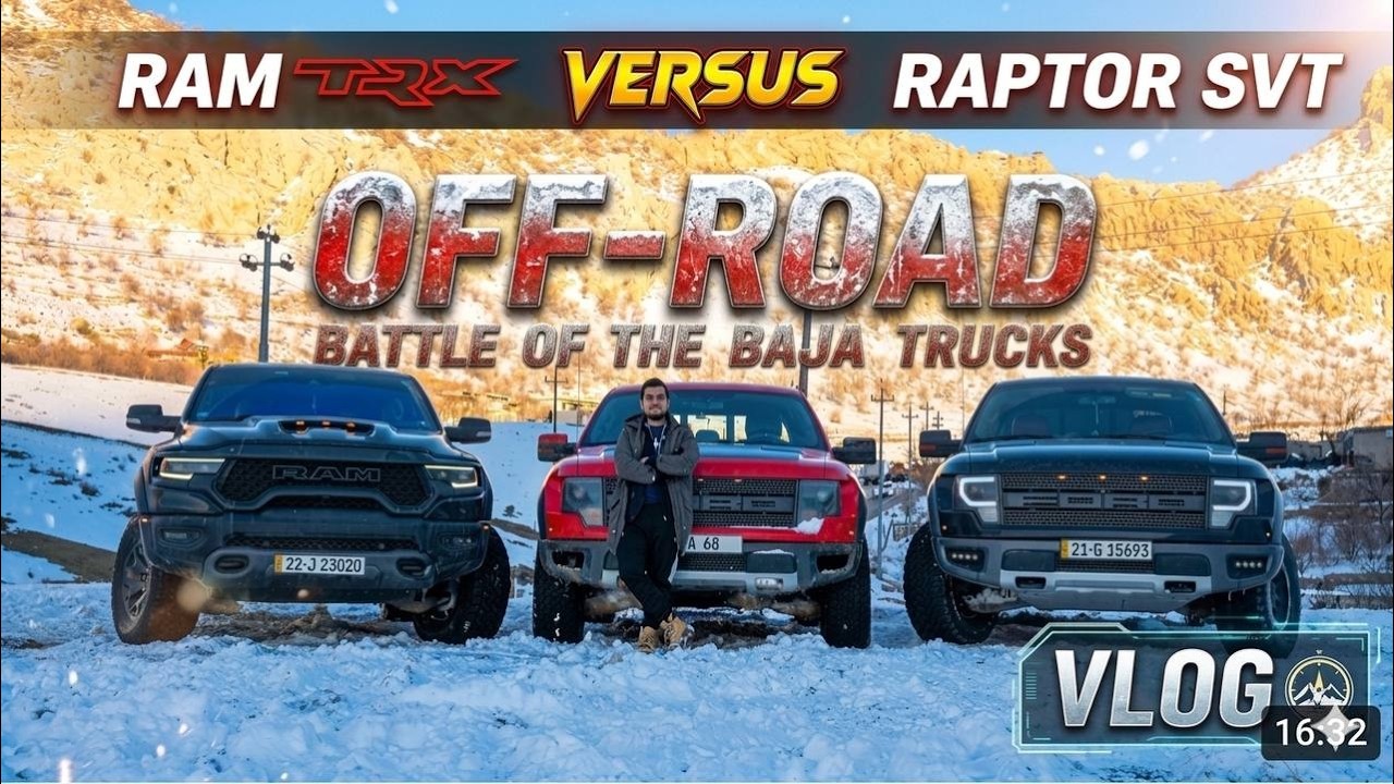 Raptor SVT VS Ram TRX Off-Road / Off-road Series Ep. 6 زنجيره ي ئوف رود ئه لقه ي 6