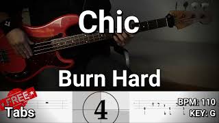 Chic - Burn Hard (Bass Cover) Tabs