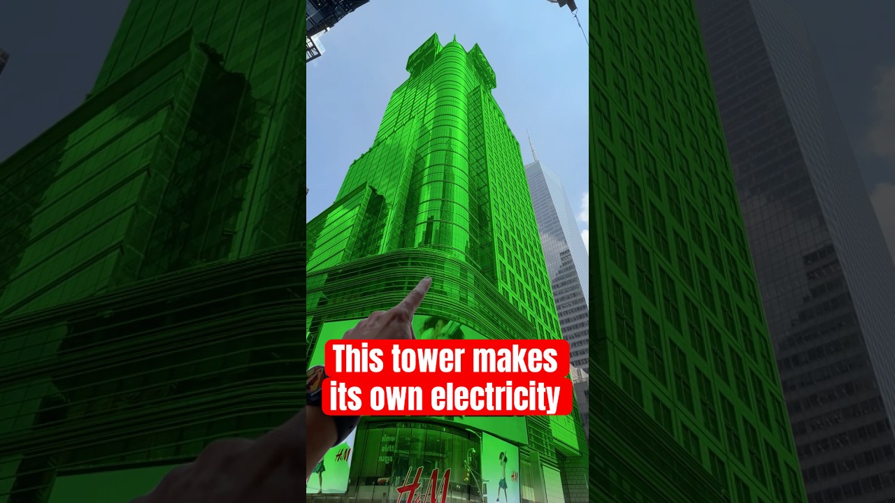 The Times Square Tower Caught Between Bright Lights and a Greener Future