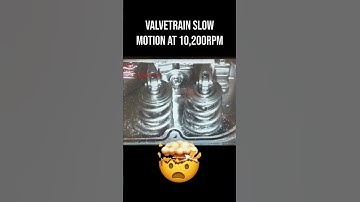 Valvetrain Slow Motion 10,200 RPM #shorts