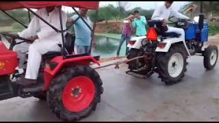 Mahindra 215 yuvraj tractor demo with steeltrack tractor 1234569