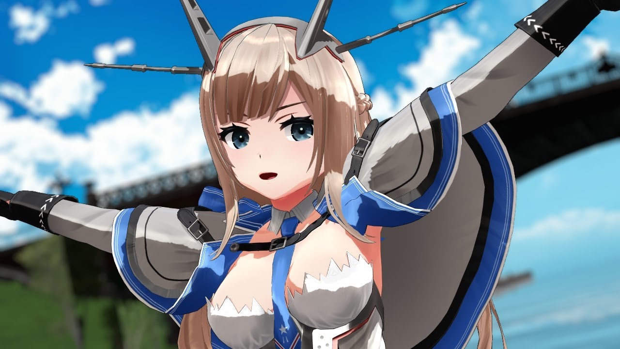 【モデル配布】　メリーランド　ヒバナ　【艦これMMD】