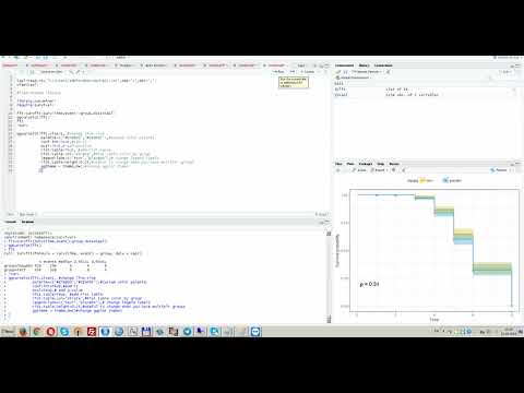 Kaplan–Meier curves and Cox Regression in R Кривая выживаемости Каплана-Мейера в R