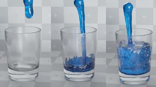 Blender: Glass Liquid Simulation Tutorial  | EASY