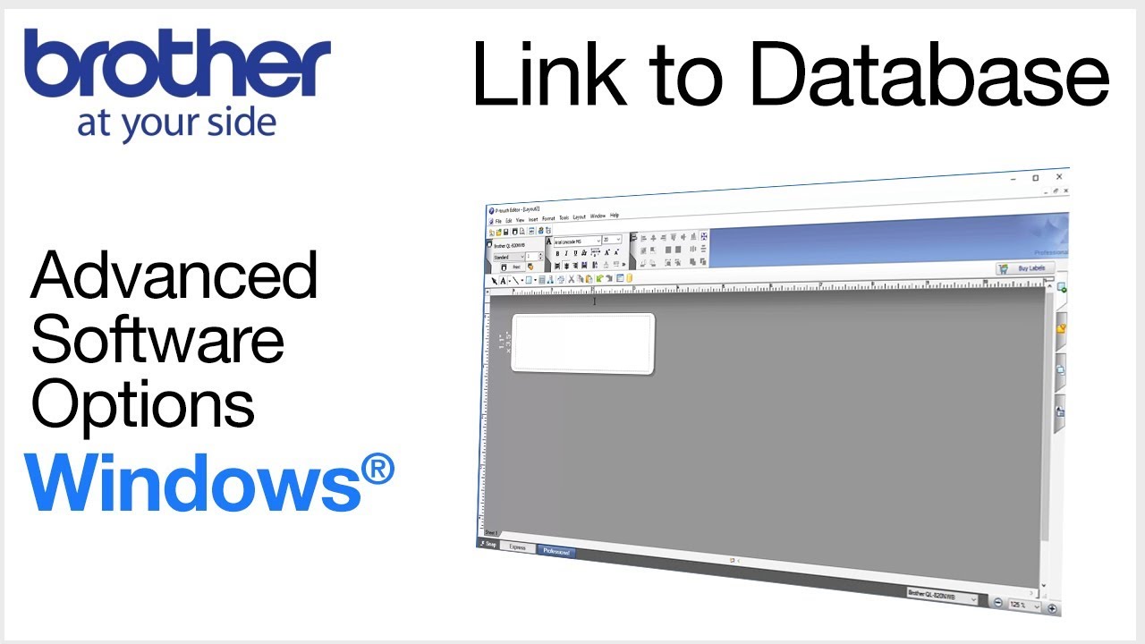 P-touch Editor – link database or - - YouTube