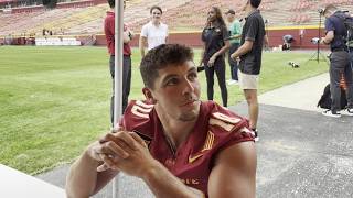Carson Willich interview Iowa State football Aug 19