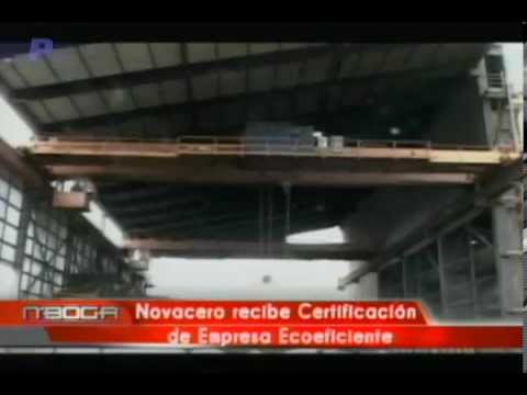 Novacero recibe certificación de empresa ecoeficiente