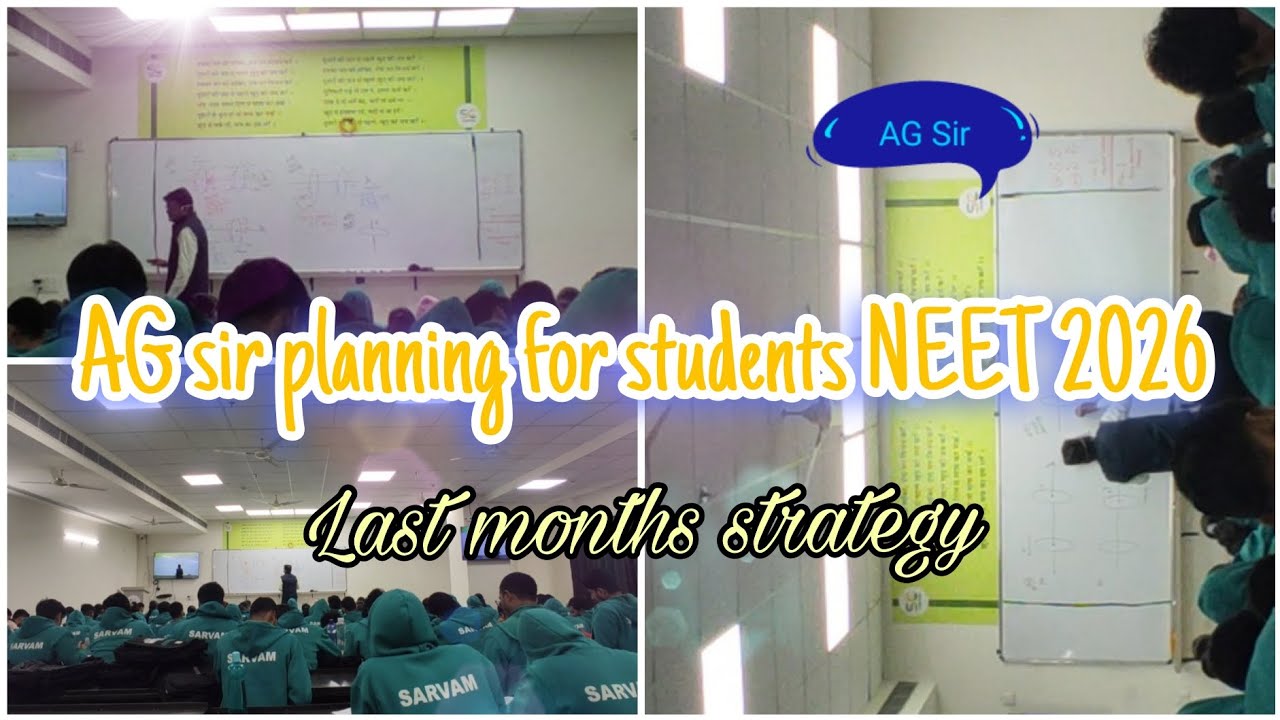 AG sir last month planning &strategy for students 