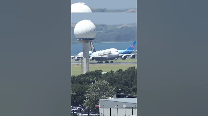 Singapore Airlines A380-800 Landing at Sydney Airport #a380 #singaporeairlines #landing #airbus