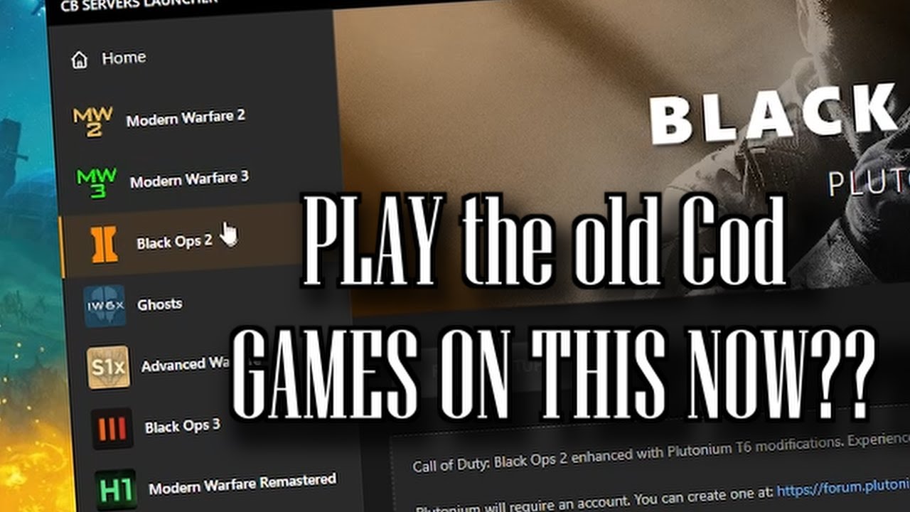PLAY 9 Cod GAMES ON THIS NOW?? - NEW TO CB SERVERS LAUNCHER