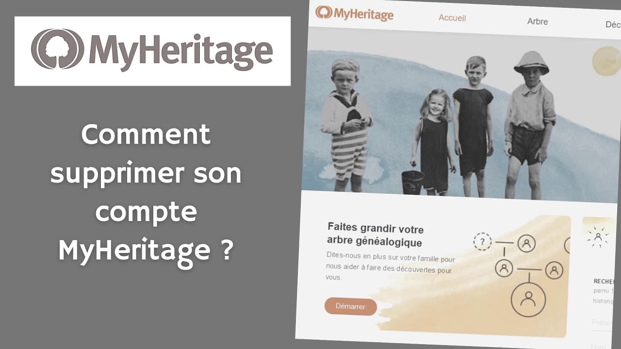 Comment supprimer son compte MyHeritage YouTube