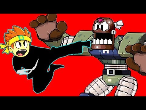 Симулятор Каратиста Dan the Man против огромного БОССА РОБОТА игры для детей на детском канале FGTV