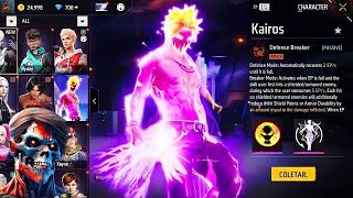 E SÉRIO ISSO! KAIROS O PERSONAGEM ELÉTRICO DO FREE FIRE!⚡ ⚡