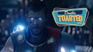 Thor ragnarok official comic con trailer reaction - double toasted review