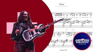 Veronica Fusaro — Alice — Piano Sheet Music — Eurovision 2026