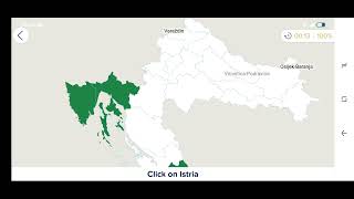 [WR] Croatia: Counties (0:15) Seterra Android App screenshot 1