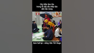 Các thầy làm Mo trong lễ cấp sắc thầy tào dân tộc nùng #nôngvăntới #shortsvideo #shots