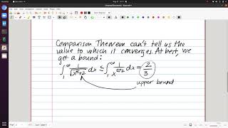 Famous Improper Integrals Video 5 - Integral Comparison Theorem Profile