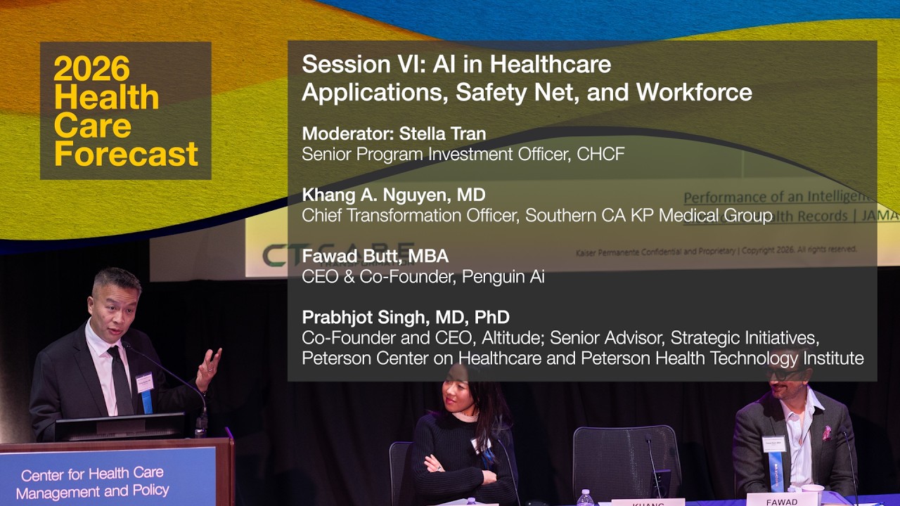 2026 Health Care Forecast Conference | AI in Healthcare: Applications and Implications