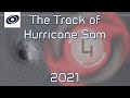 The Track of Hurricane Sam (2021)