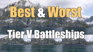 Лучшие и худшие линкоры V уровня | Легенды мира военных кораблей | 4к | Xbox серии X PS4 PS5
