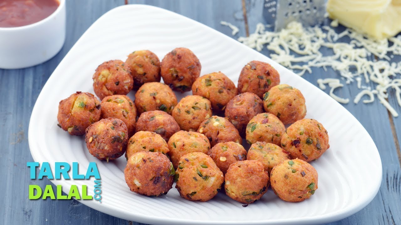 Schezwan Cheese Balls by Tarla Dalal YouTube