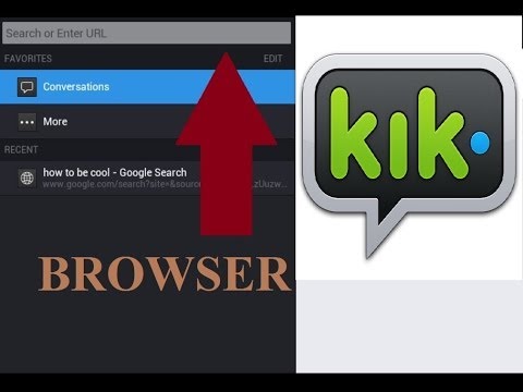 Browse the web through Kik messenger