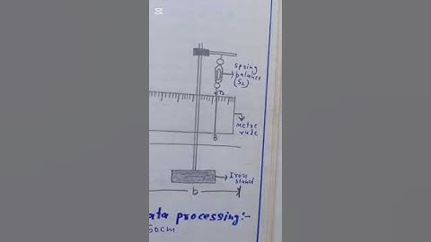 9th class Physics experiment 4.5| diagram observation and data processing, conclusions, cautions|