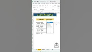 Clean Messy Excel Data in Seconds!🧼 | #excel #exceltips #ytshorts @GlobalComputerWorld#shorts