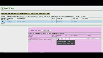 DELIVERY CHALLAN In JOB WORK PROCESSING Takes  Few Seconds In simpliRP ERP - MSME ERP - SME ERP