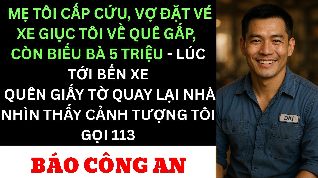 Tin Mẹ Cấp Cứu Khiến Tôi Hốt Hoảng – Nhưng Cảnh Tượng Ở Nhà Buộc Tôi Gọi Công An