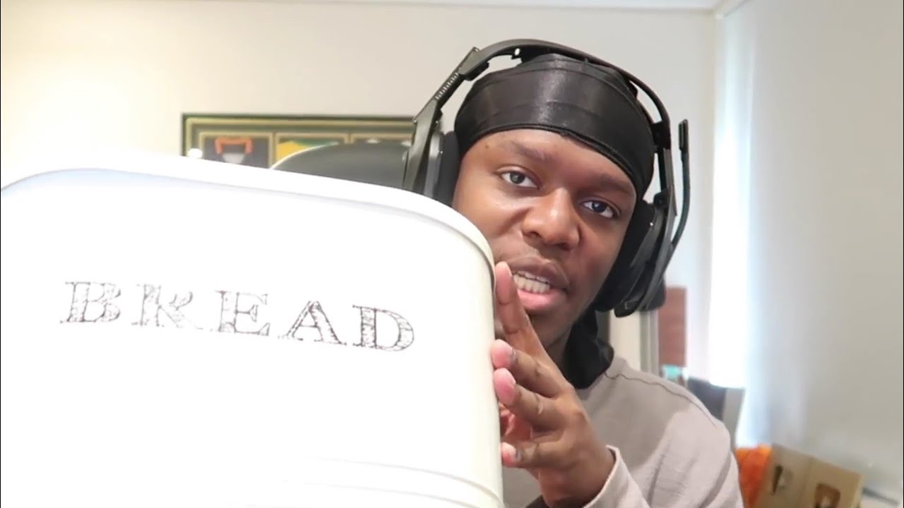 KSI hits himself with a bread bin for 14 seconds YouTube