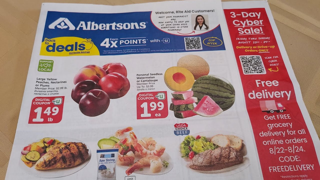 Albertsons/VONS/Safeway Southern California Ad Scan 8/20-26/2025 - YouTube