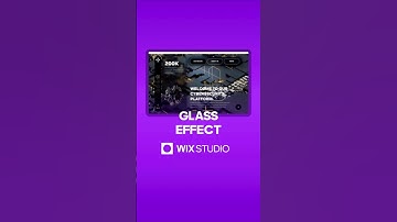 Glass Effect in Wix Studio #webdesign #glasseffect