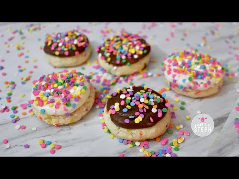 BIRTHDAY CAKE SUGAR COOKIES || Soft Sugar Cookies