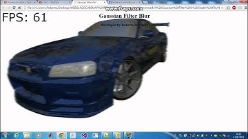 Gaussian Filter Shader my engine WebGL