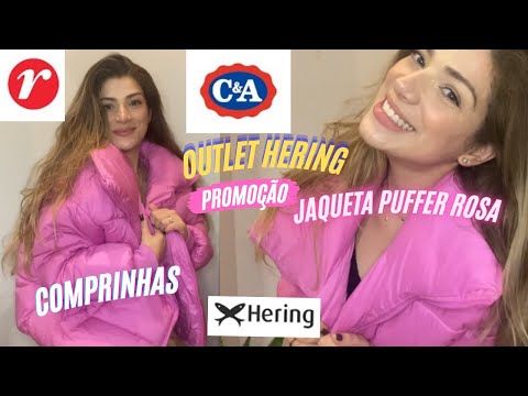 Comprinhas em PROMOÇÃO HERING OUTLET | JAQUETA PUFFER Rosa C&A