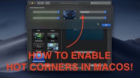 How to enable hot corners in macOS