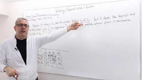 (AGT10E4) [Game Theory] Solving Vickrey (Second Price) Auction: Weakly Dominant Strategy Equilibrium