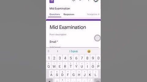 how to set question paper and options for exam in Google form in mobile