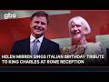 Actress Helen Mirren Performs Italian “Happy Birthday” for King Charles | AC13