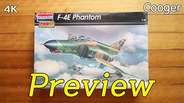 McDonnell Douglas F-4E Phantom II 1/48 Promodeler Monogram Preview(Hasegawa Repack Unboxing 85-5978)