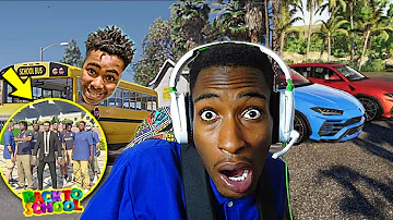 BACK TO SCHOOL IN FUNNYMIKE CAR (BAM EXPOSE KID ONLINE) GTA 5 ROLEPLAY