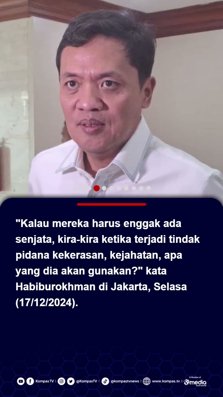 DPR Tolak Polisi Dilucuti Senjatanya: Kalau Ada Kejahatan, Mereka Pakai Apa? #polisi #polri #dpr